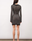 Chloe Striped Crochet Mini Dress