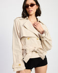 Kenny Cropped Trench