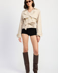 Kenny Cropped Trench