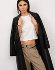 Thalia Vegan Leather Coat