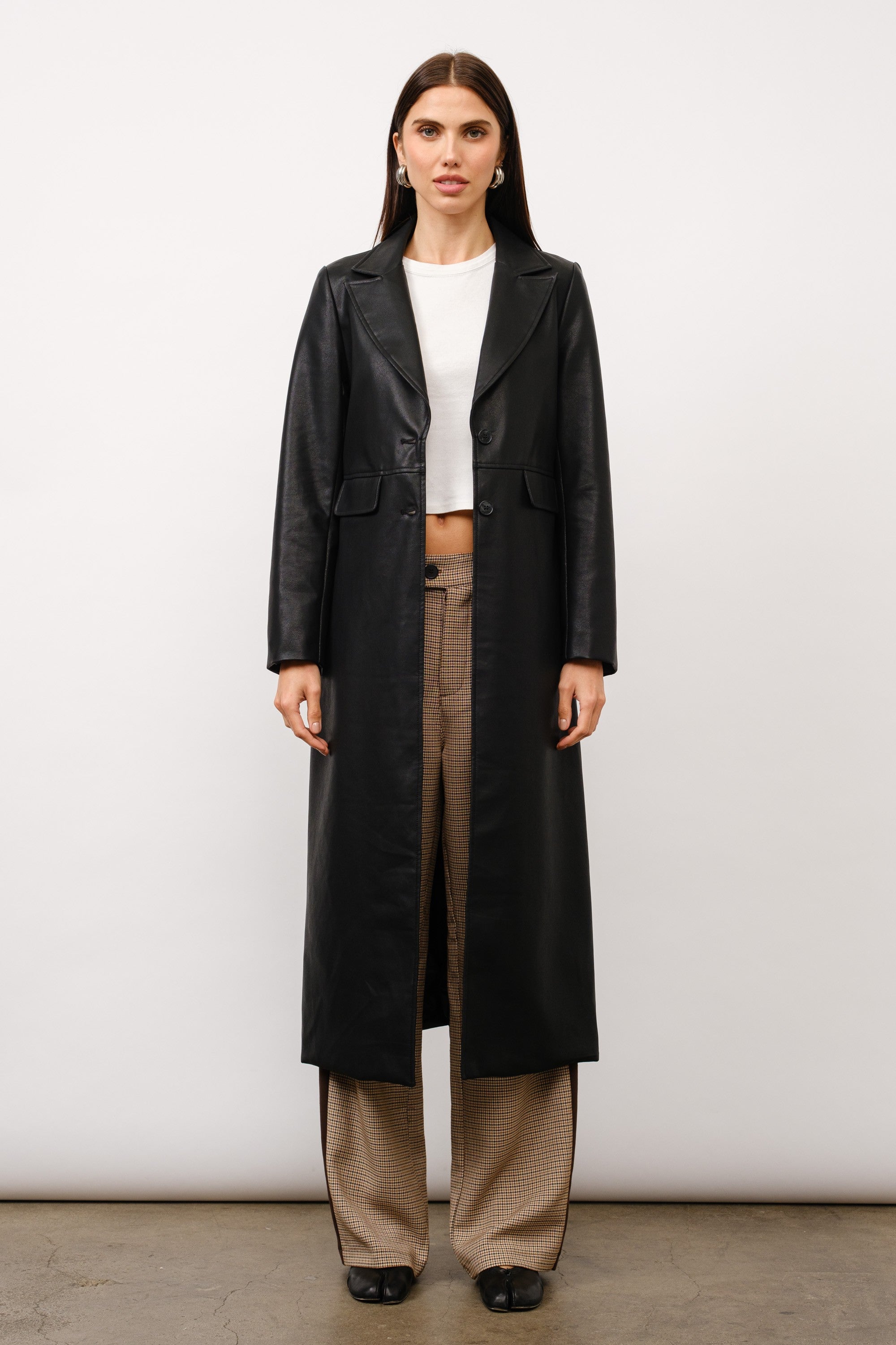 Thalia Vegan Leather Coat