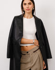 Thalia Vegan Leather Coat