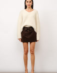 Bonnie Suede Mini Skirt