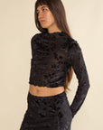 Marci Velvet Burnout Top