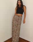 Leopard Print Maxi Skirt