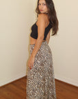 Leopard Print Maxi Skirt