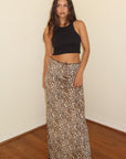 Leopard Print Maxi Skirt