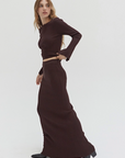 Drea Ribbed Maxi Skirt