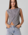 Calliope Asymmetric Vest Top