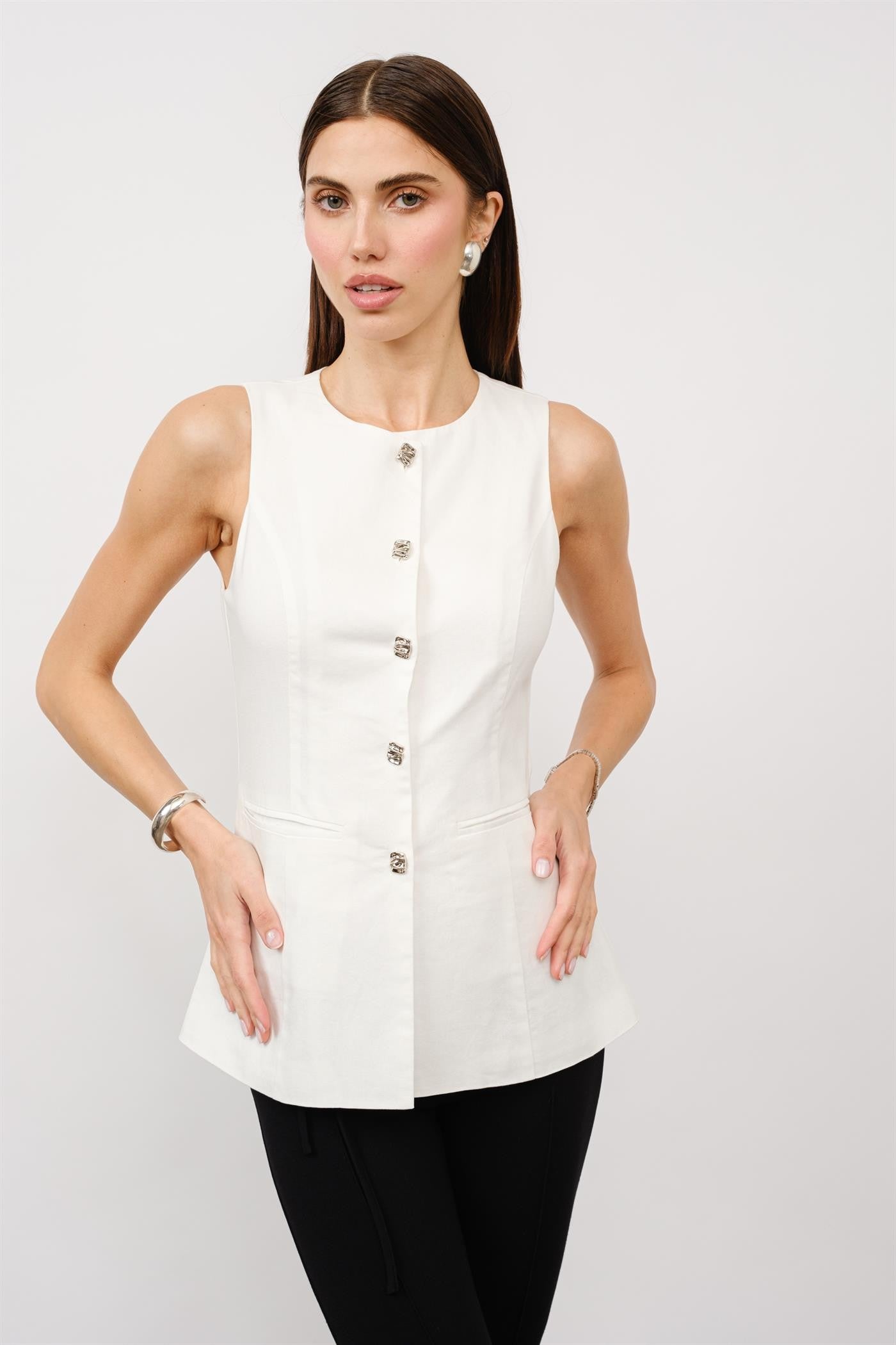 Kennedy Linen Vest