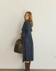 Jaylene Denim Trench Coat